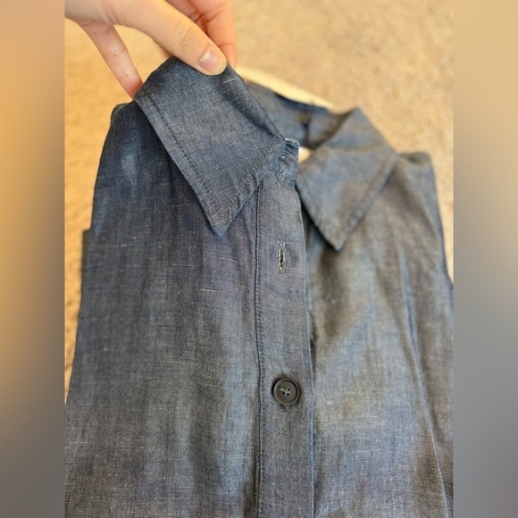 ZARA LINEN BLEND SHIRT DRESS ZW COLLECTION - SIZE XS and S - BRAND NEW WITH TAG - Picture 3 of 13